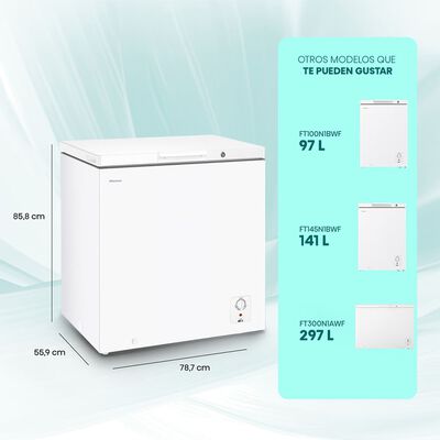 Imagen 2 del producto Freezer Horizontal Hisense FT200N1BWF 202 lts.