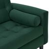Juego de Living Bodevir Retro Felpa 3 Cuerpos + Dos Sillones 1 Cuerpo Verde Botella