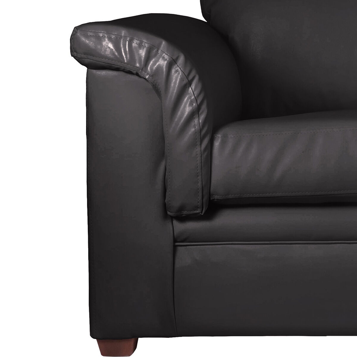 Juego de Living Latam Home Ancona 3 Cuerpos + Sof&aacute; 2 Cuerpos Negro