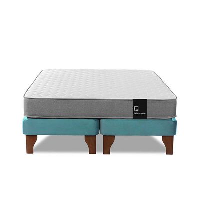 Imagen 2 del producto Cama Europea Latam Home Base Dividida 2 Plazas Zen Best Turquesa