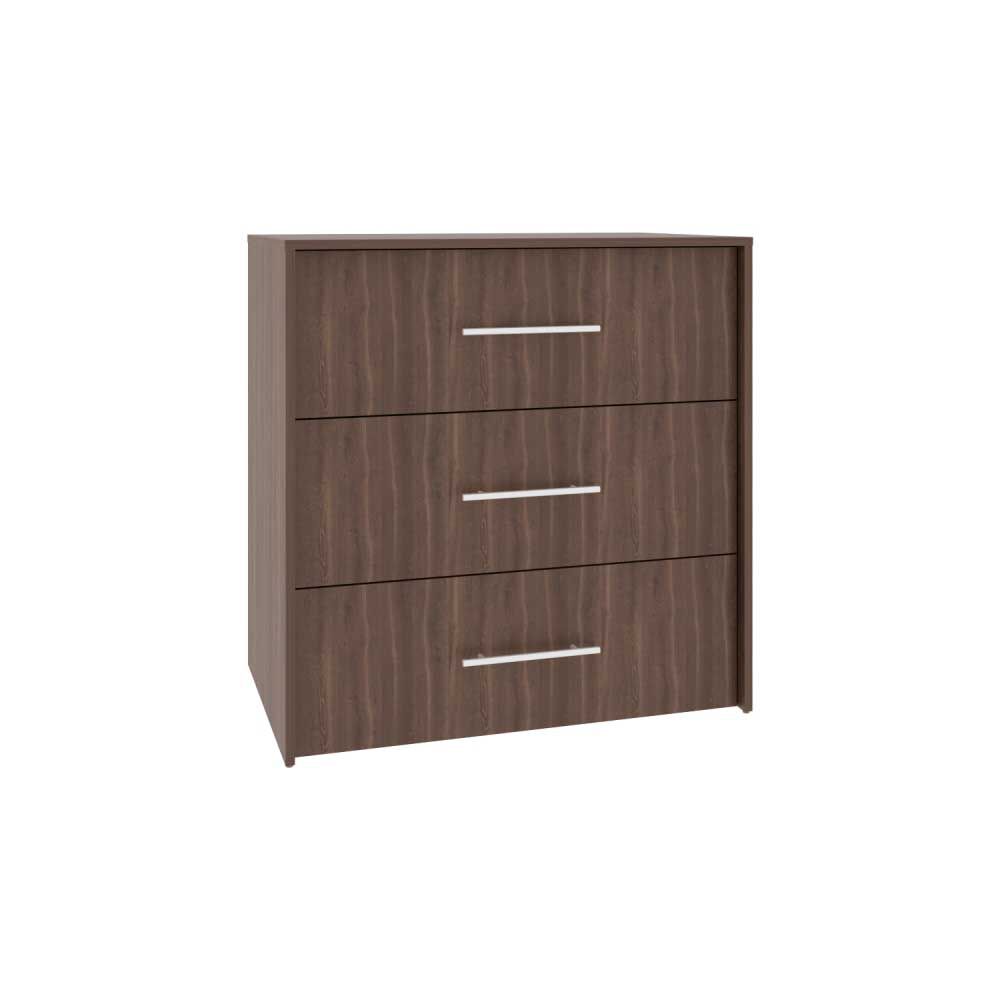 Cómoda Tuhome Bigaf 3 Cajones Milan y Wengue