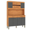 Kit Cocina Vekkahome Laura 8 Puertas Gris