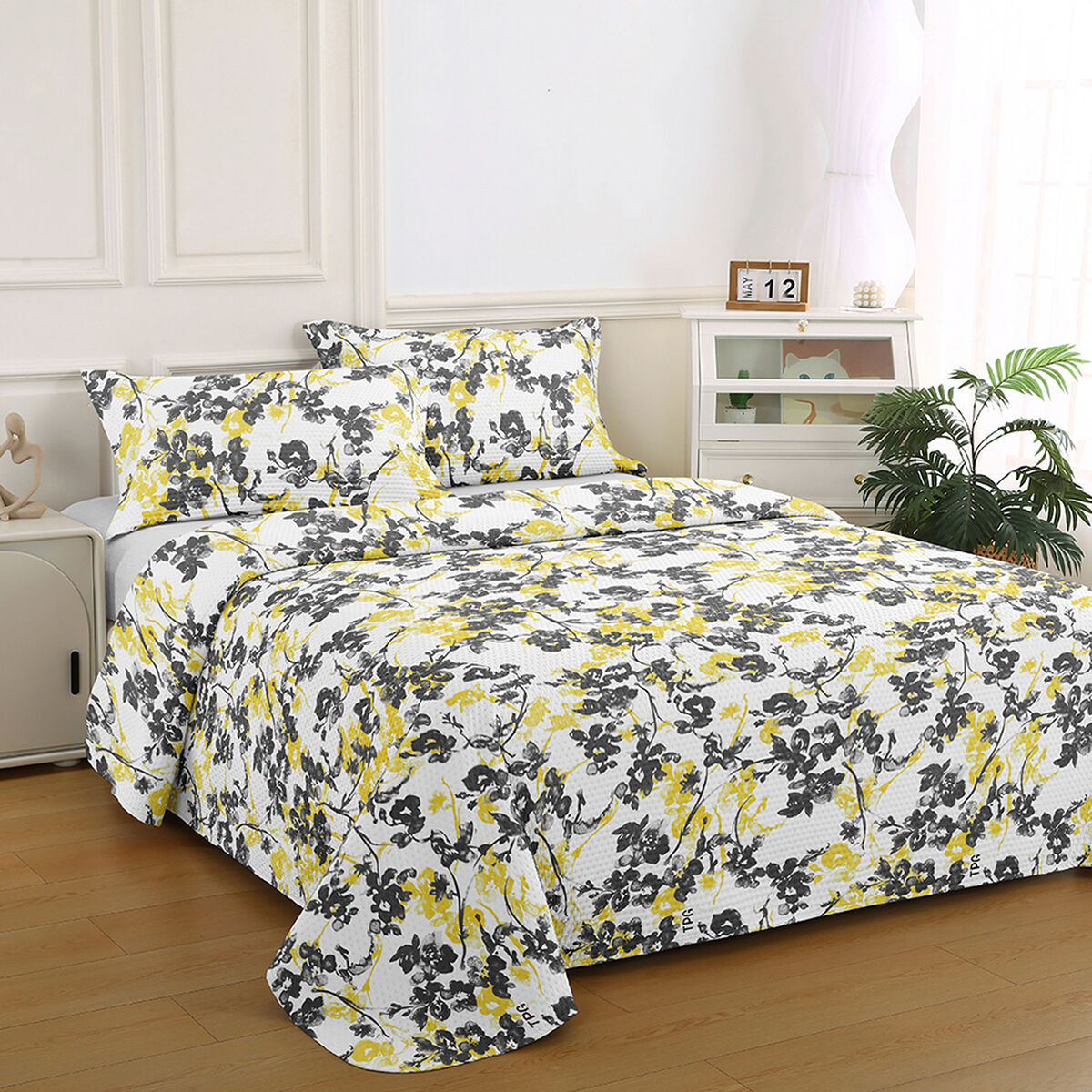 Quilt Illusions 2 Plazas Amarillo Bruselas