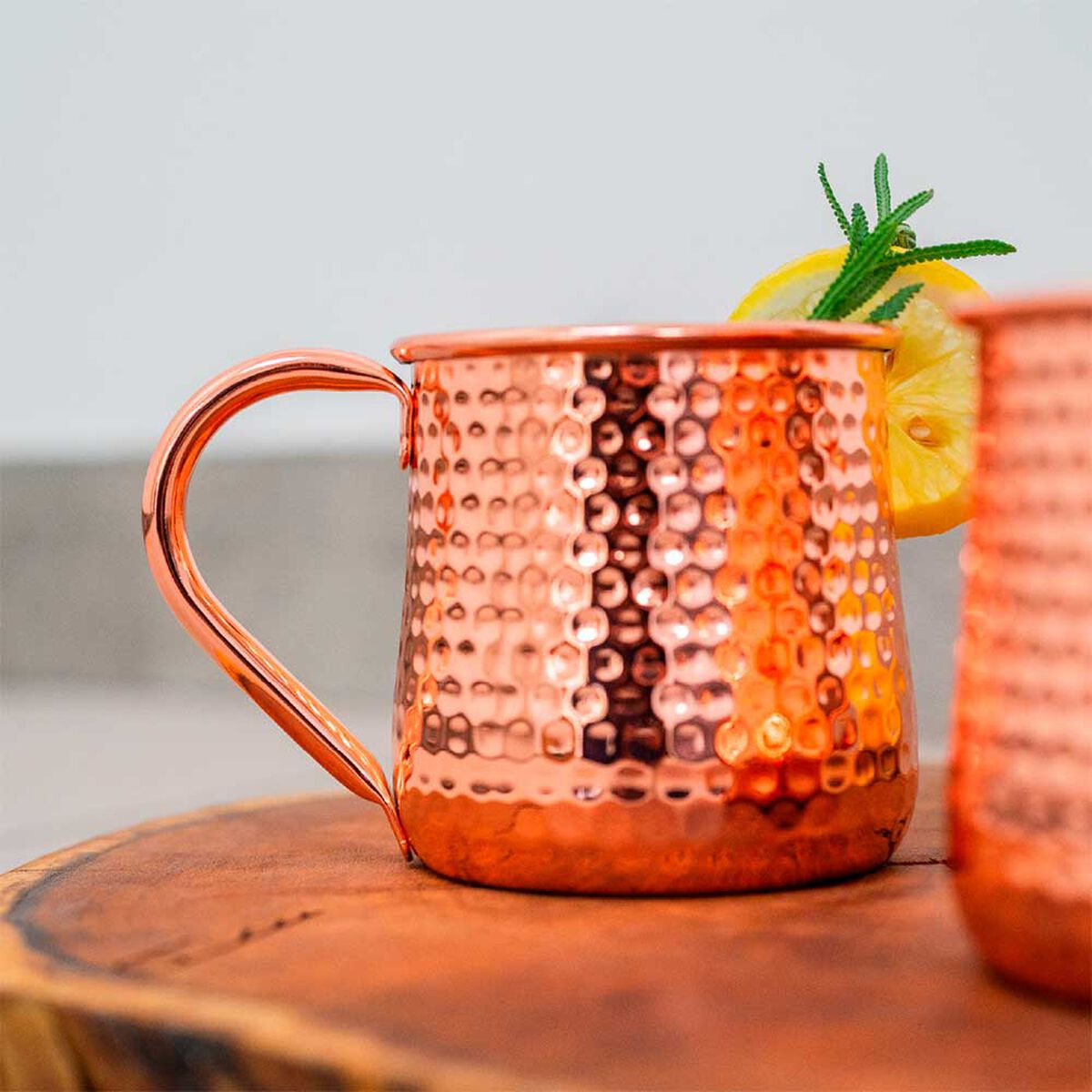 Set 4 Vasos Simplit Moscow Mule Mojito 500 Ml + Bombilla