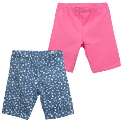 Imagen 1 del producto Pack 2 Calza Corta Niña Chess azul, coral, crudo, negro