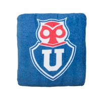 Manta Cojín de Poliéster U de Chile 120 x 200 cm. Azul