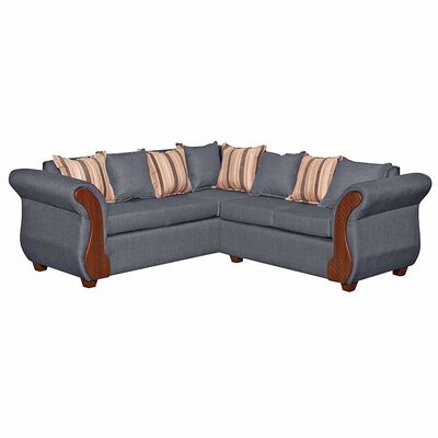 Imagen 1 del producto Sofá Seccional Ruzam Mobel Marsella 5 Cuerpos Lino Gris