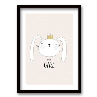 Imagen 1 del producto Cuadro Decorativo Retela It's a Girl 50 x 35 cm