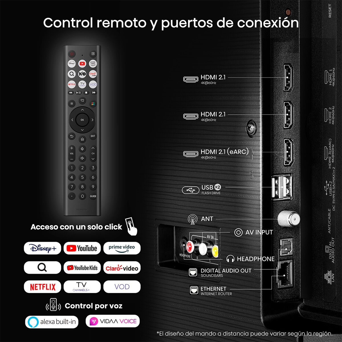 Smart TV QLED 58" Hisense UHD 4K VIDAA 58Q6QV