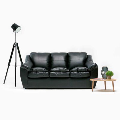 Imagen 2 del producto Sofá Cabsur Galicia 3 Cuerpos PU Negro