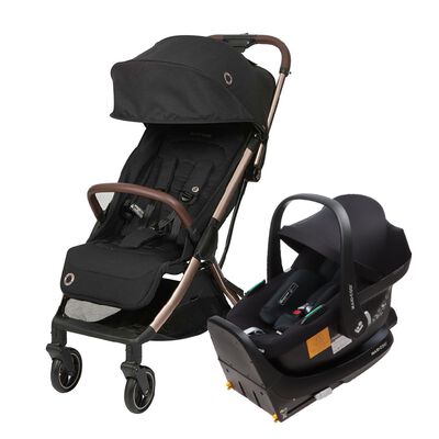 Coche Travel System Eva Black Champagne/ Cabriofix I-Size Maxi Cosi
