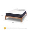 Cama Europea CIC King OAK Súper Premium + 2 Almohadas