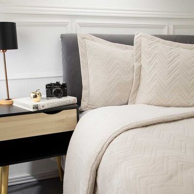 Imagen 2 del producto Plumón Austral Velvet Sherpa Zibel 1.5 Plazas Crudo