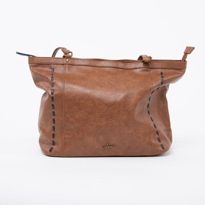 Bolso Tote Ecocuero Camel Alma