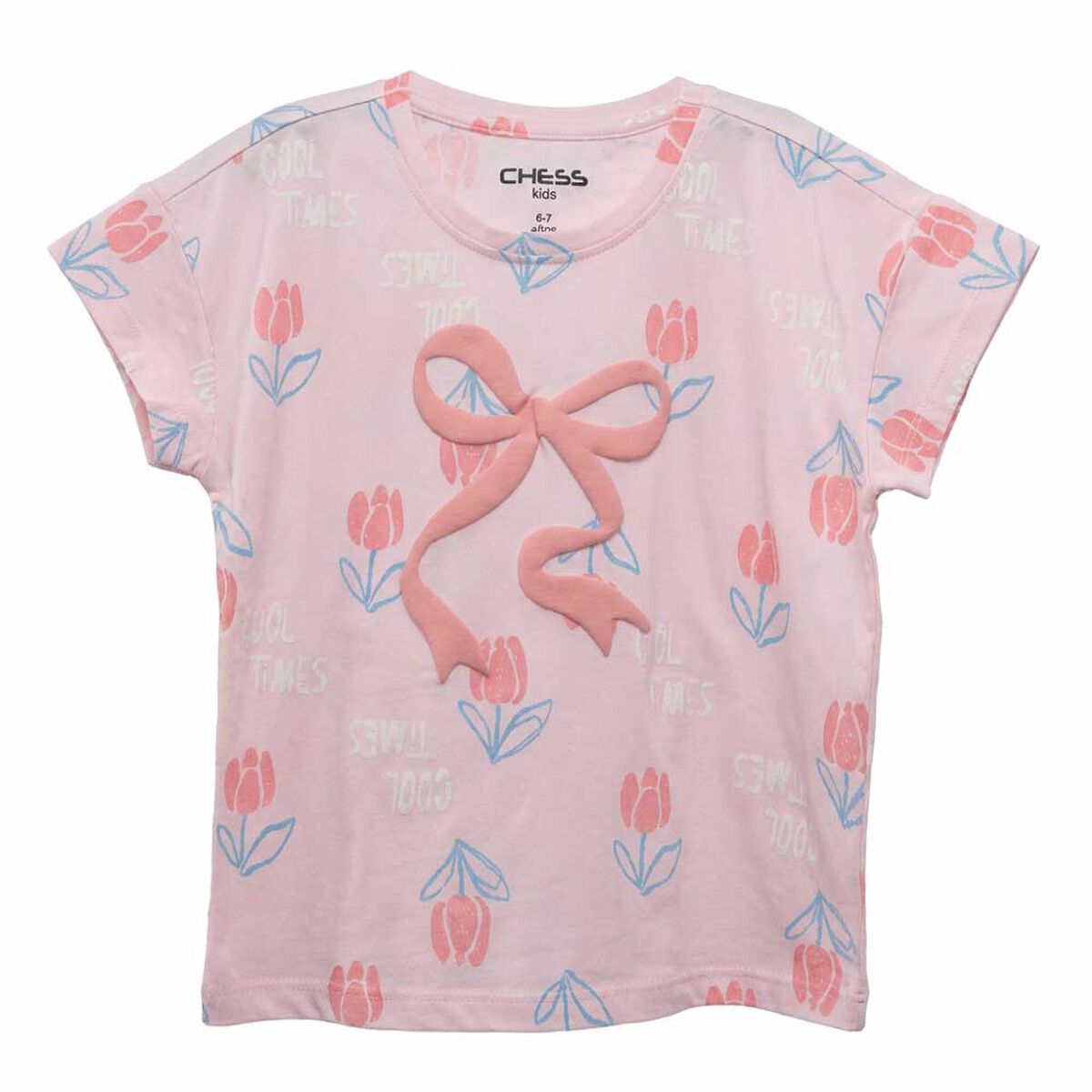Polera Manga Corta Ni&ntilde;a Chess
