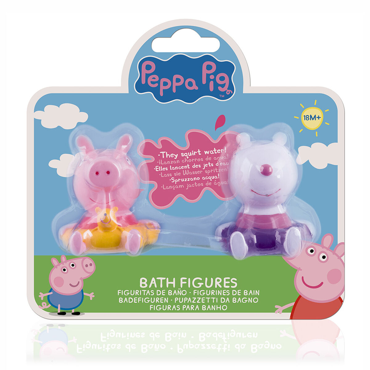 Set de 2 Figuras de Baño de Peppa Pig