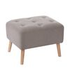 Pouf Latam Home Lyon Lino Gris Claro