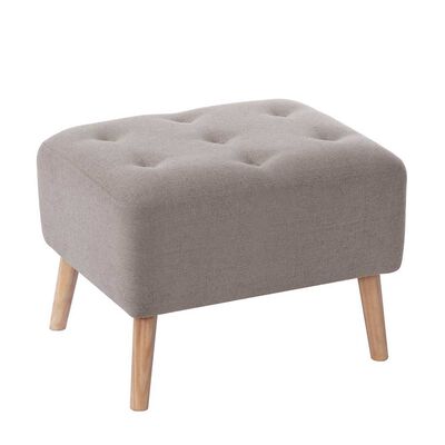 Imagen 1 del producto Pouf Latam Home Lyon Lino Gris Claro