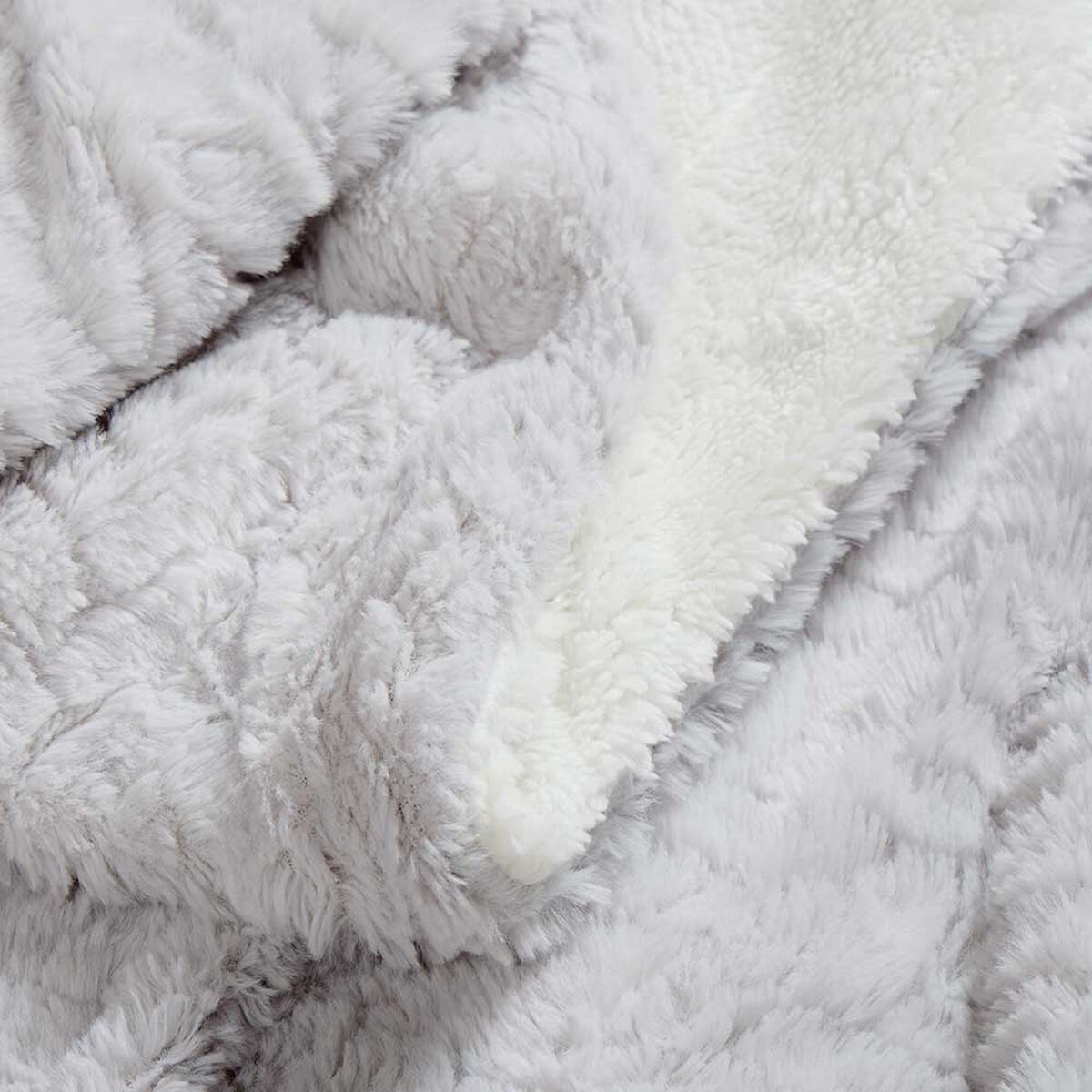 Manta Rosen Sherpa Belia 130x170 cm Gris