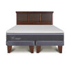 Cama Europea CIC Base Dividida 2 Plazas Ortopedic Advance + Respaldo New Torino Caramelo