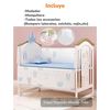 Cuna Colecho Madera con Mudador Mosquitero Lubabycas Azul