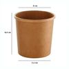Pote Kraft De Gaune 12oz 50 Unidades