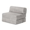 Sof&aacute; Cama Latam Home Cuero Kentucky Siena 1 Cuerpo Gris
