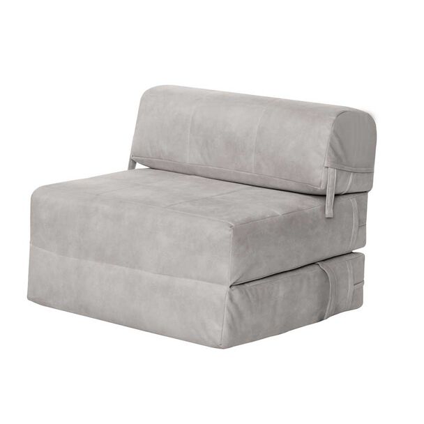 Sofá Cama Latam Home Cuero Kentucky Siena 1 Cuerpo Gris