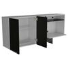 Mueble de Cocina TuHome Gina 2 Puertas Blanco Wengue