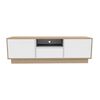 Rack TV CIC Nash Olmo Blanco Hasta 70"
