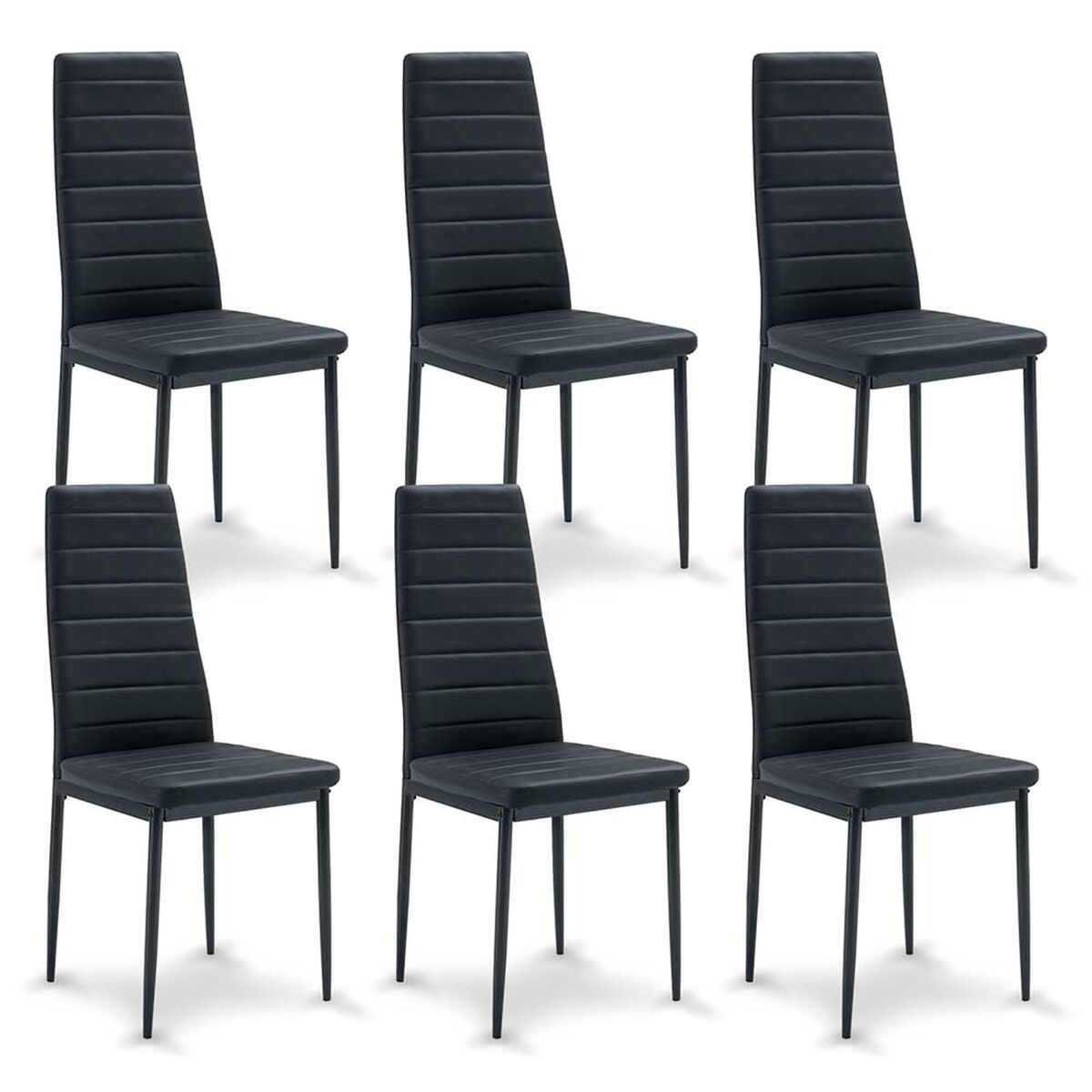 Pack de 6 Sillas Novahus Boston II Negro