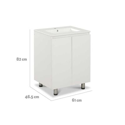 Imagen 2 del producto Vanitorio CIC Lisboa 2 Puertas Blanco