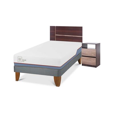 Imagen 2 del producto Cama Europea CIC 1,5 Plazas Excellence Plus + Respaldo + Velador