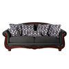 Sof&aacute; Tela Soft Velvet Latam Home Catania 3 Cuerpos