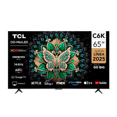 QLED Mini LED 65" TCL 65C6K Smart TV 4K UHD