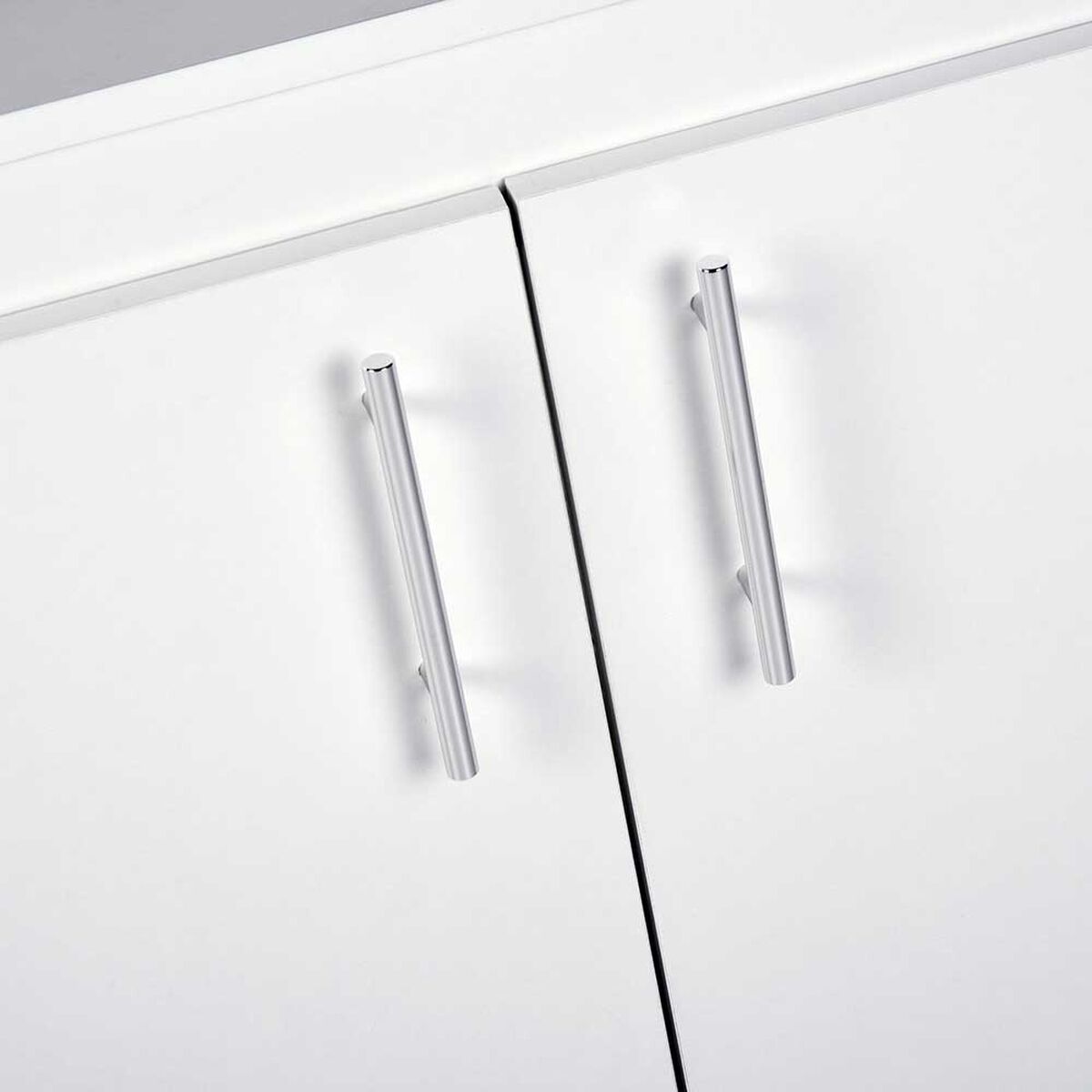 Combo Estante 2 Puertas + Vanitorio de Baño 2 Puertas CIC Blanco