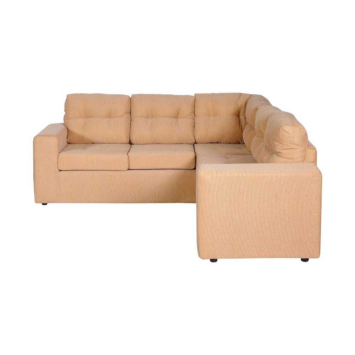 Sof&aacute; Seccional Modular Kea Liverpool 5 Cuerpos Tela Oro