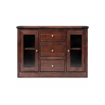 Buffet Muebles Hema Berl&iacute;n Chocolate Vidrio