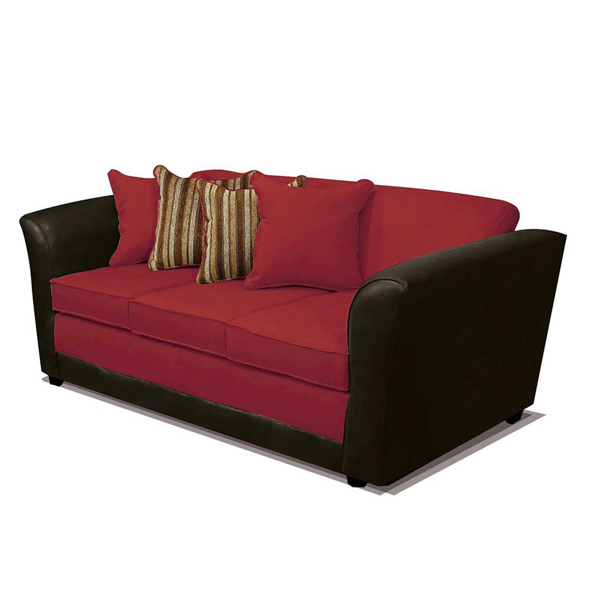 Juego de Living Elegant Detail Minesota Sof&aacute; 3 Cuerpos + Sof&aacute; 2 cuerpos + Sill&oacute;n 1 Cuerpo Rojo
