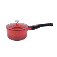 Olla Salsa Antiadherente Aluminio Fundido Simplit Toulouse 18 cm Rojo
