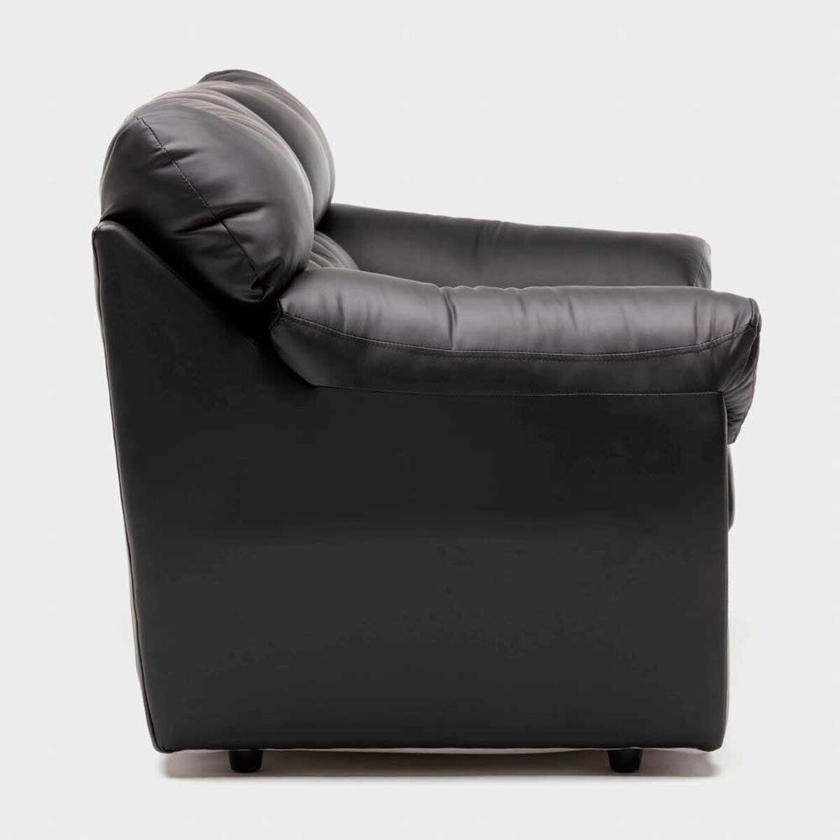 Juego de Living Cabsur Zeus Sof&aacute; 3 Cuerpos + Sof&aacute; 2 Cuerpos PU Negro