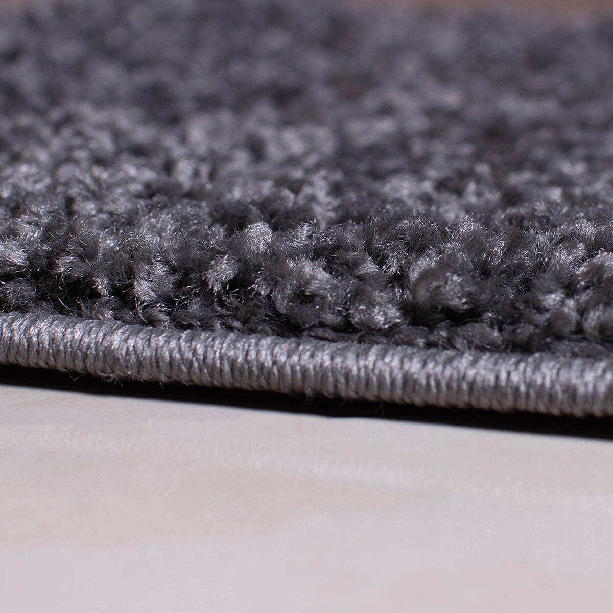 Alfombra Doral Shaggy 180 x 133 cm Gris