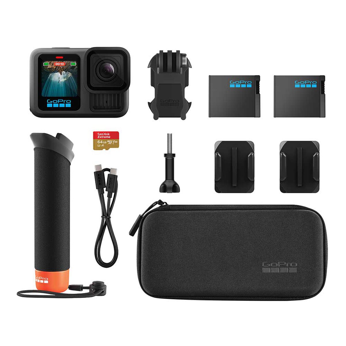 Cámara Deportiva GoPro Hero 13 Black + Kit accesorios