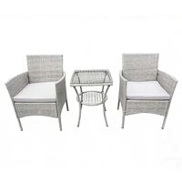 Set de Terraza Idetex Positano 3 Piezas Gris