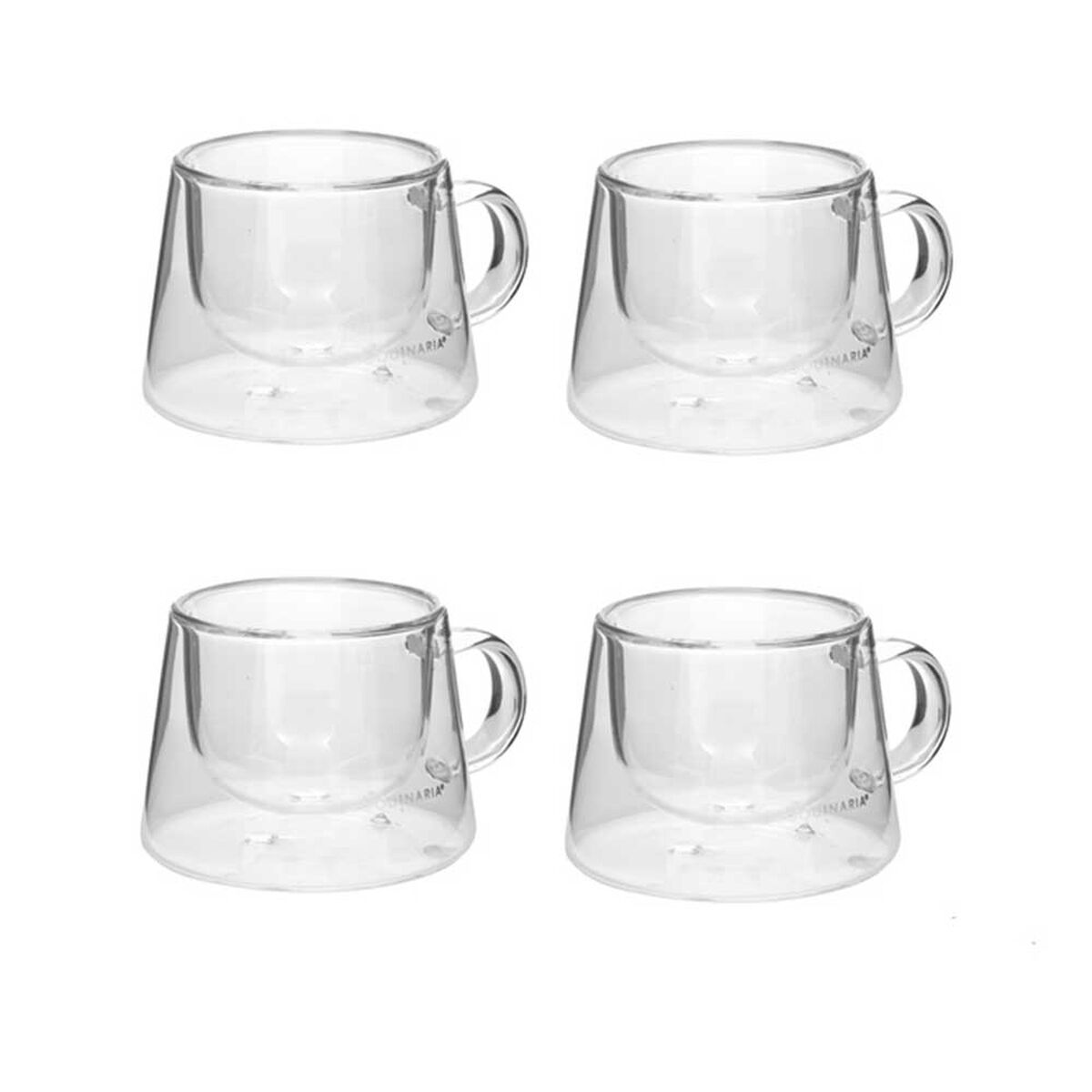 Set 4 Tazas Expresso Vidrio Coquinaria