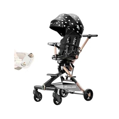 Coche de Paseo 360° con Mesita Lubabycas Negro