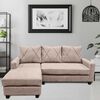 Sofá Seccional Izquierdo Living Factory Eko 3 Cuerpos Beige