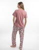 Pijama Focal Print Manga Corta Jersey Mujer Portman Club