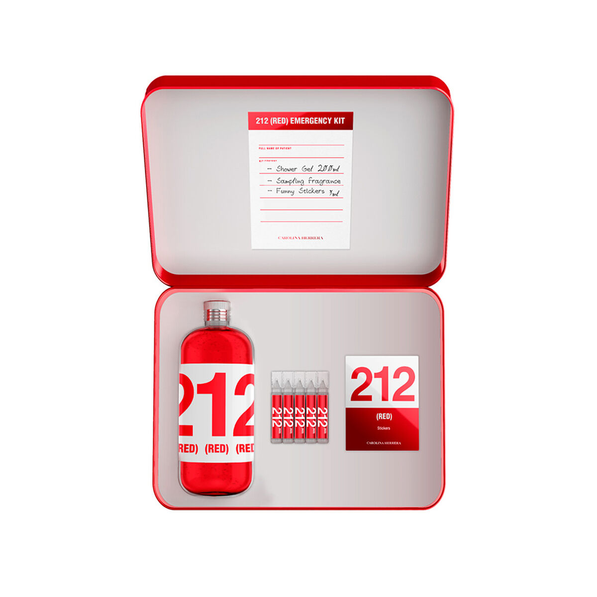 Perfume 212 VIP Black Red EDP 100 ml + Kit