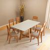 Comedor Decocasa Tm87 6 Sillas Off White Castaño